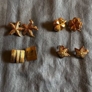 5/$20 4 pairs of vintage Avon clip-on earrings